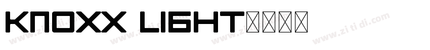Knoxx Light字体转换